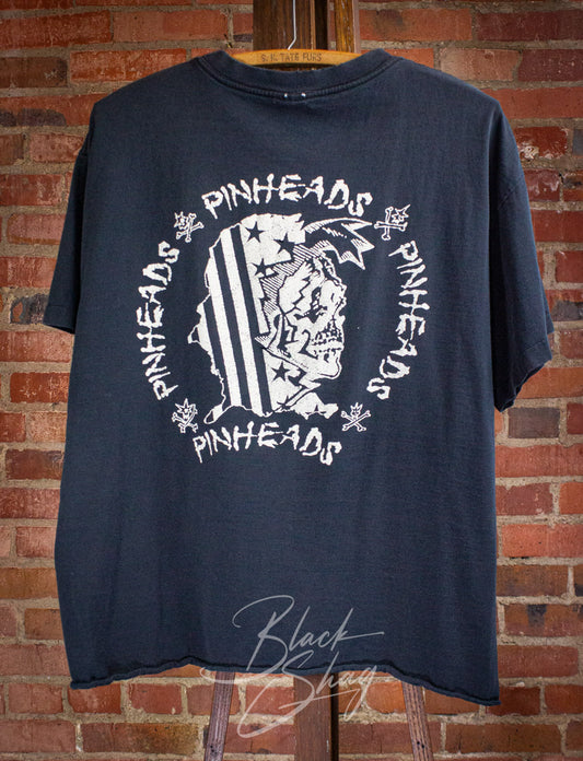 Vintage Pinheads Concert T Shirt 80s Black Large