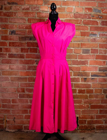 Vintage Phoebe Red Dress 80s Medium