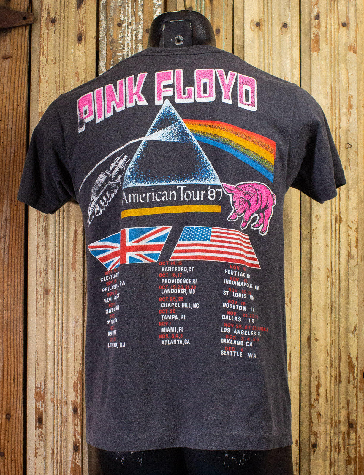 Vintage Pink Floyd A Momentary Lapse of Reason Concert T shirt 1987 Black Medium