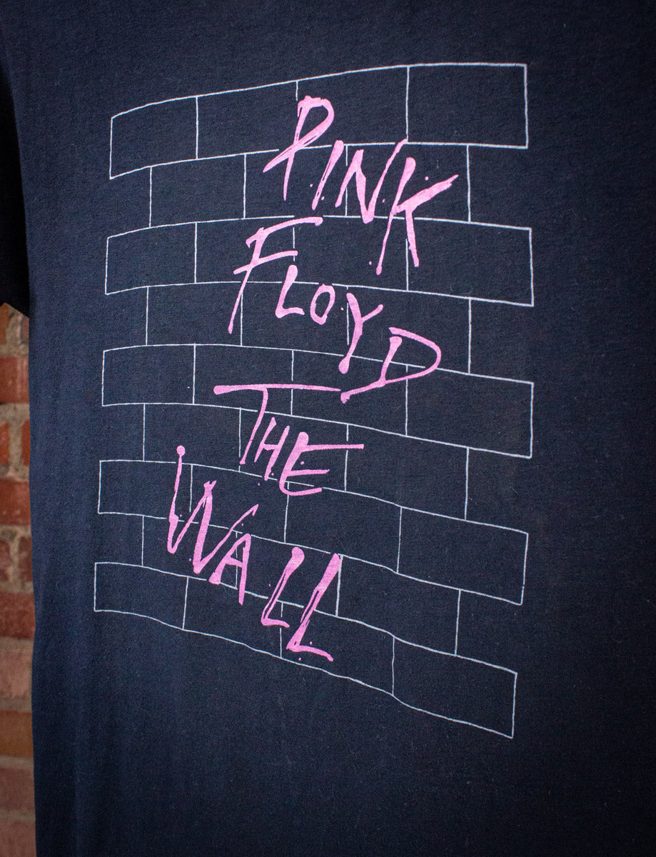 Vintage Pink Floyd The Wall Concert T Shirt 1980 Black Small