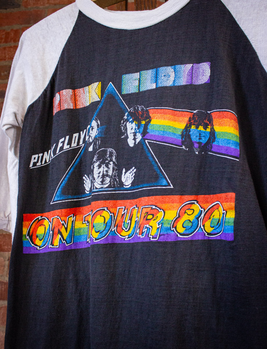 Vintage Pink Floyd The Wall Raglan Parking Lot Concert T Shirt 1980 Black/White Small