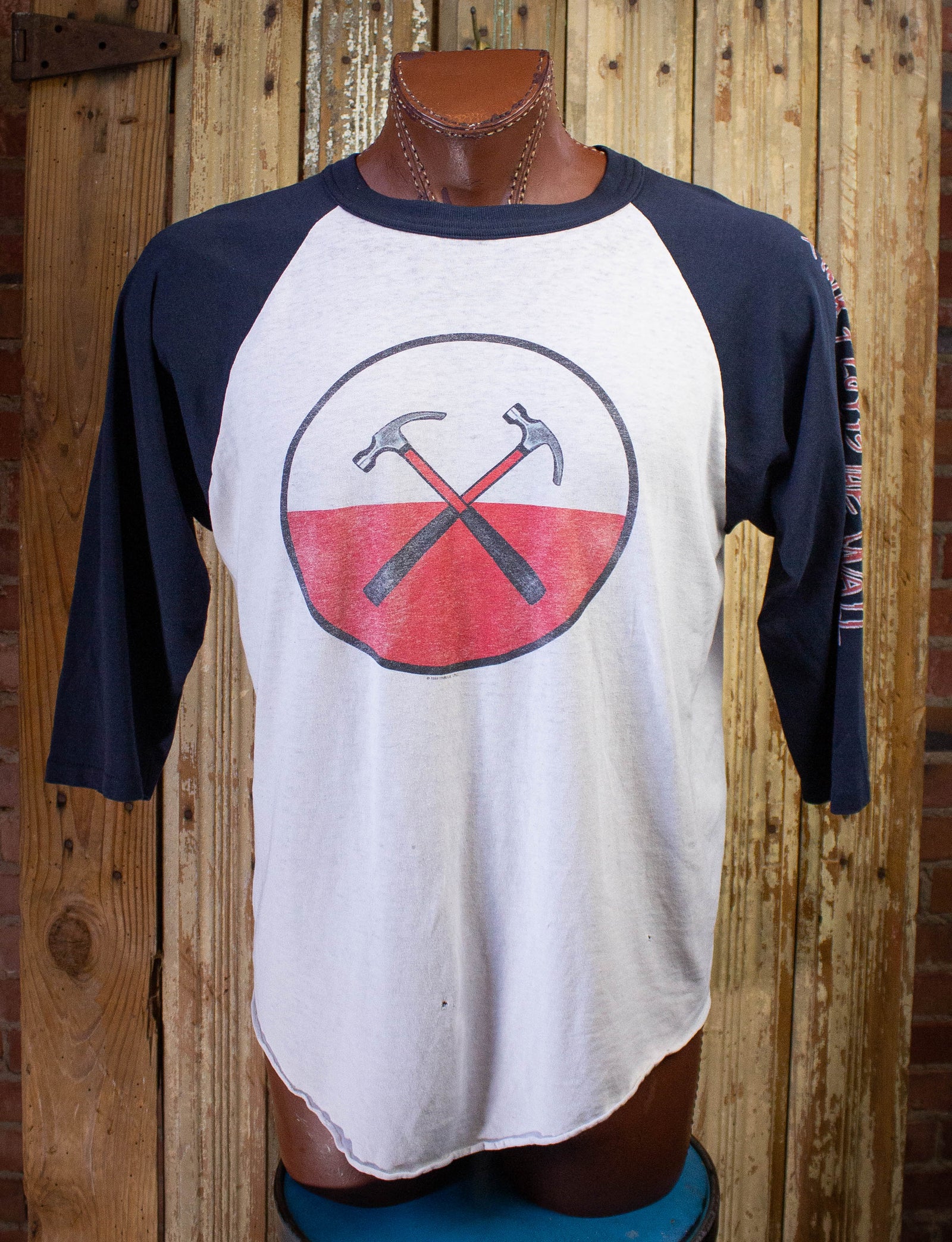 Vintage Pink Floyd The Wall Hammerskins Raglan Graphic T-Shirt 1998 XL
