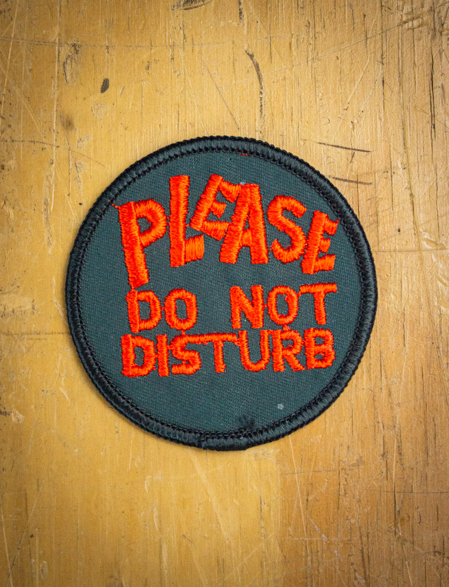 Vintage Please Do Not Disturb Patch