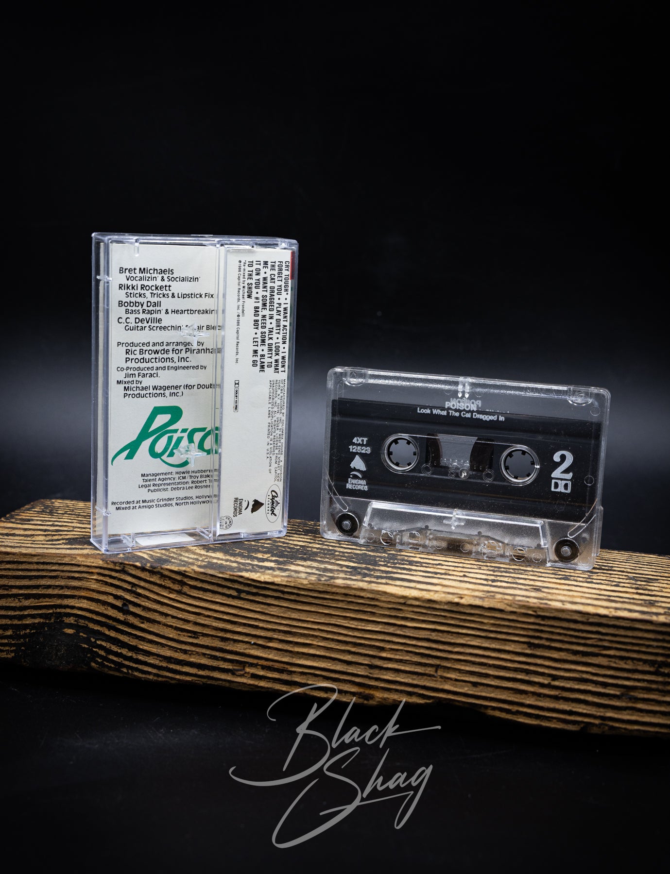 Vintage Poison Look What The Cat Dragged In Cassette 1986