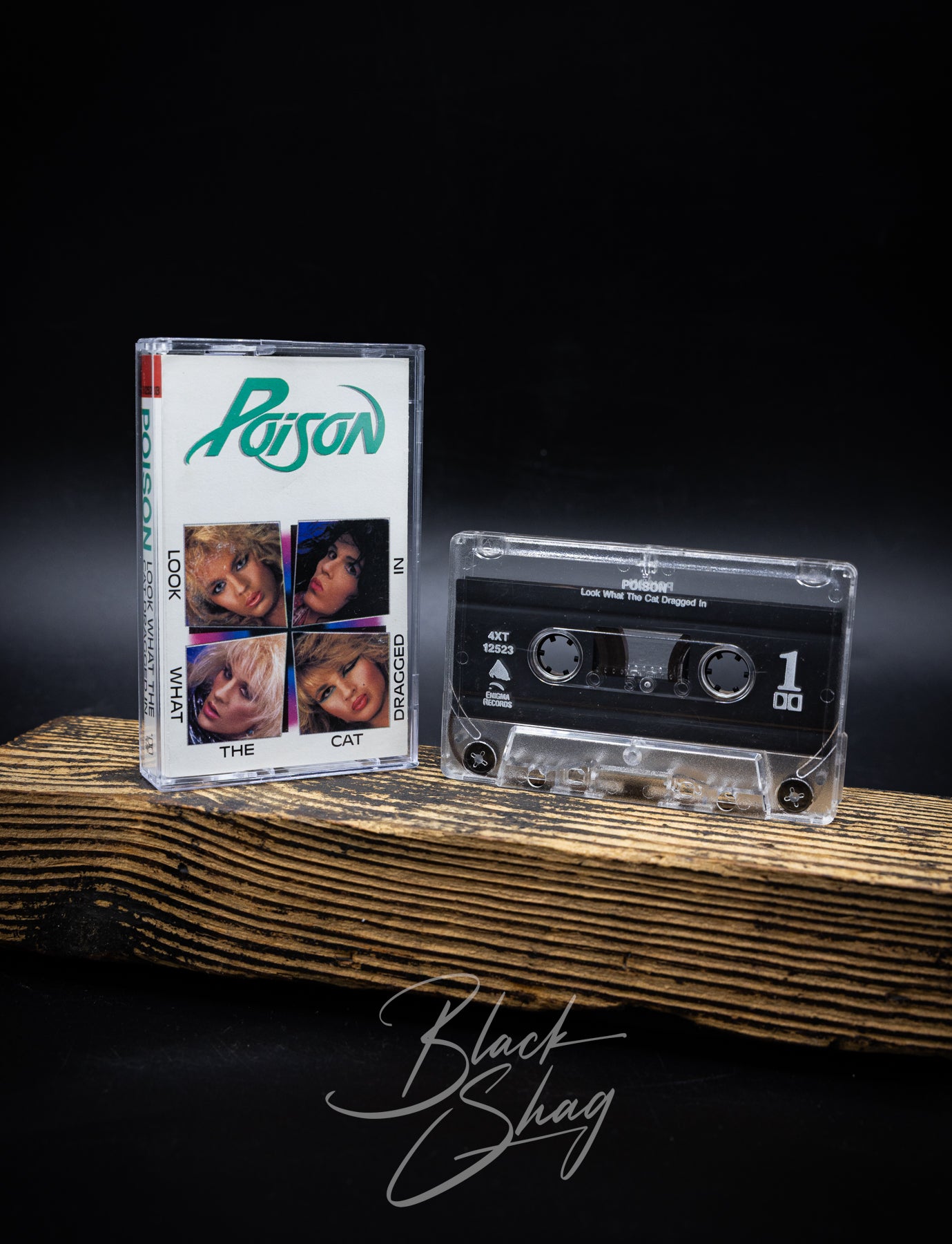 Vintage Poison Look What The Cat Dragged In Cassette 1986