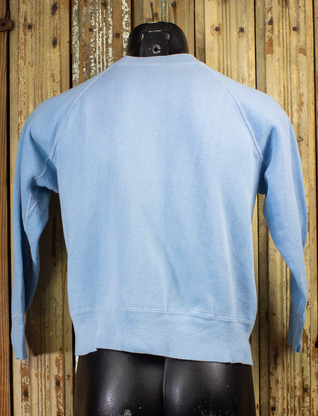 Vintage Potsdam State Running Man Sweatshirt 50s Baby Blue Small