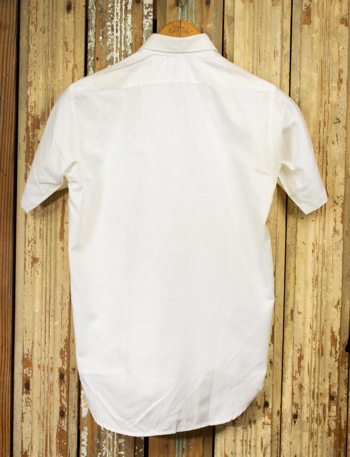 Vintage Prep Button Up Shirt 60s White XS