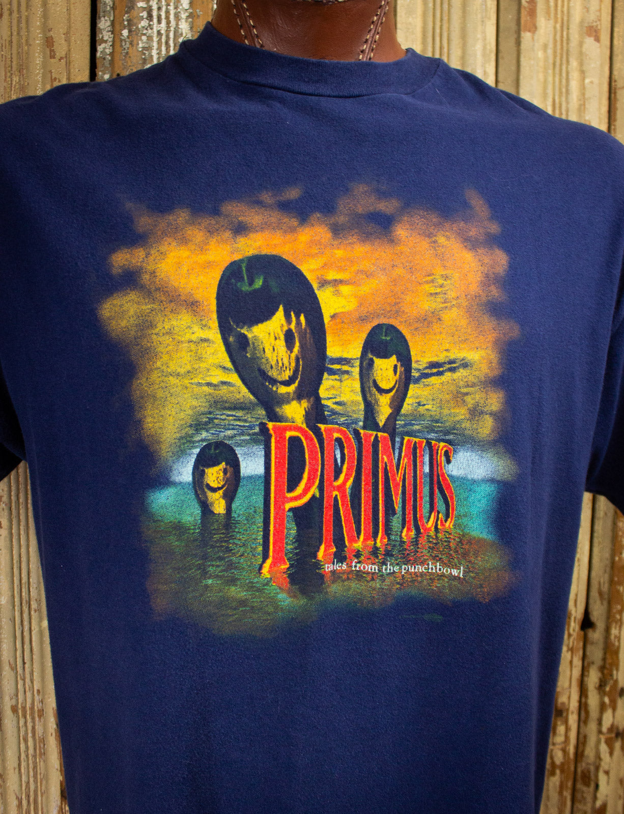 Vintage Primus Tales From The Punchbowl Concert T Shirt 1995 Blue XL