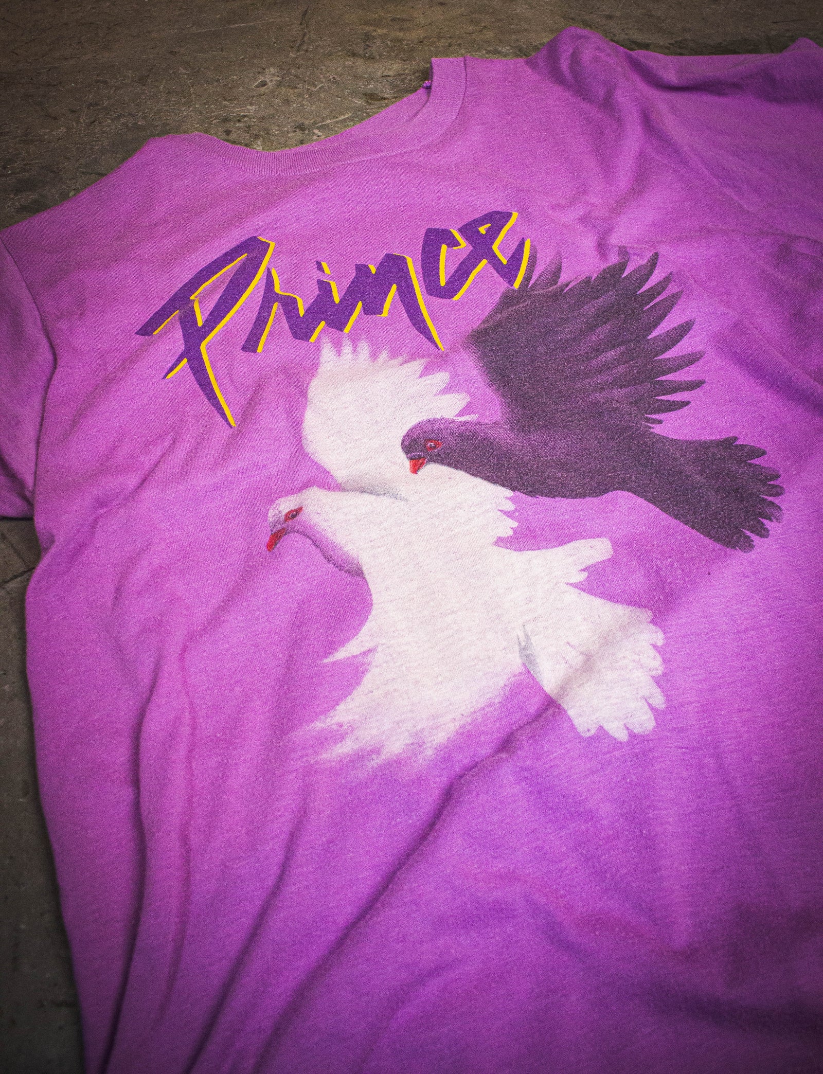 Vintage Prince Concert T Shirt World Tour 1984-85 Purple Medium