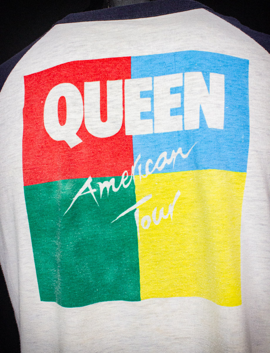 Vintage Queen American Tour Raglan Concert T Shirt 1982 Large