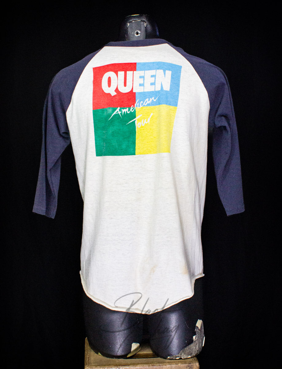 Vintage Queen American Tour Raglan Concert T Shirt 1982 Large