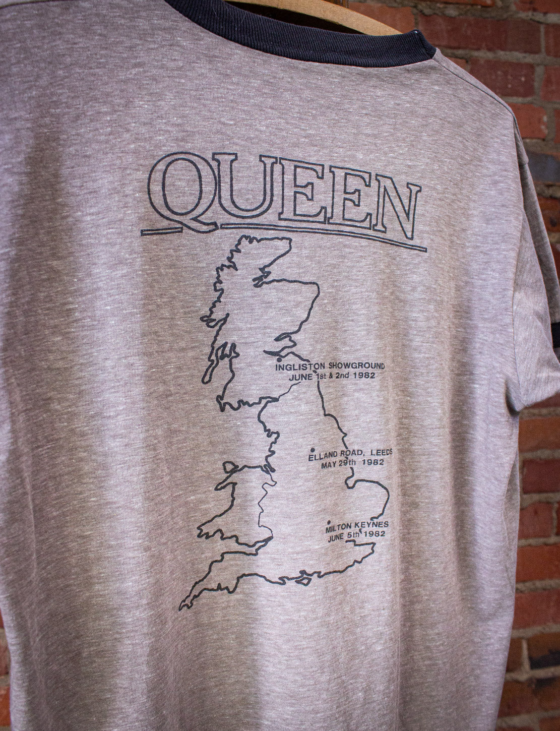 Vintage Queen Wants You UK Tour Concert T Shirt 1982 Gray Medium