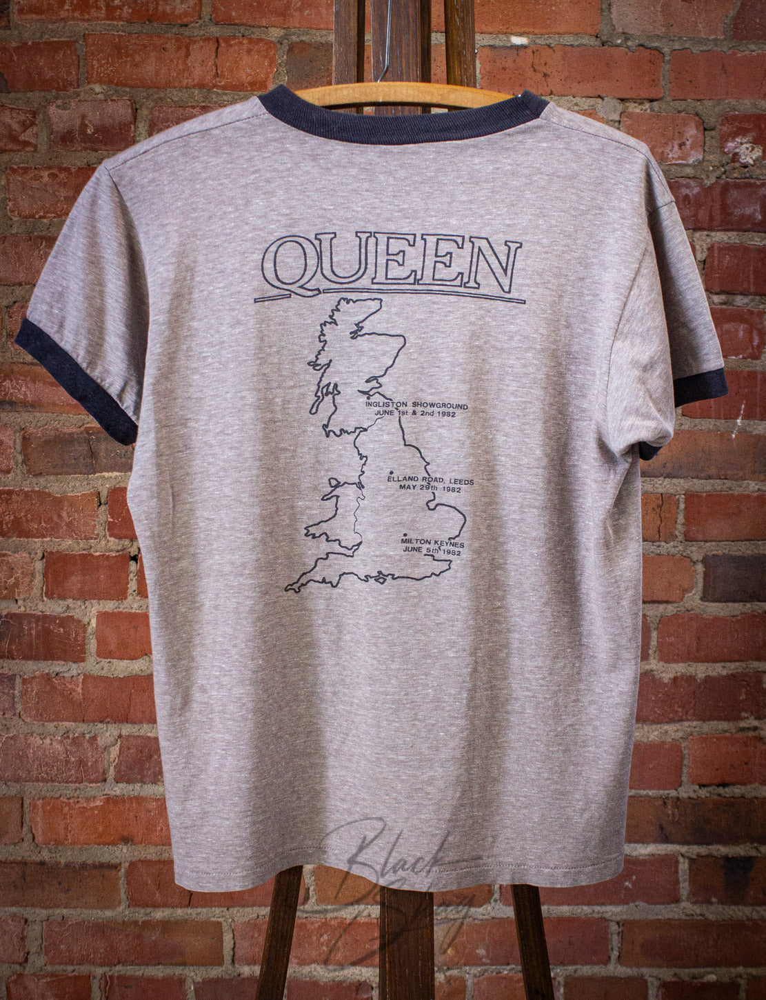 Vintage Queen Wants You UK Tour Concert T Shirt 1982 Gray Medium