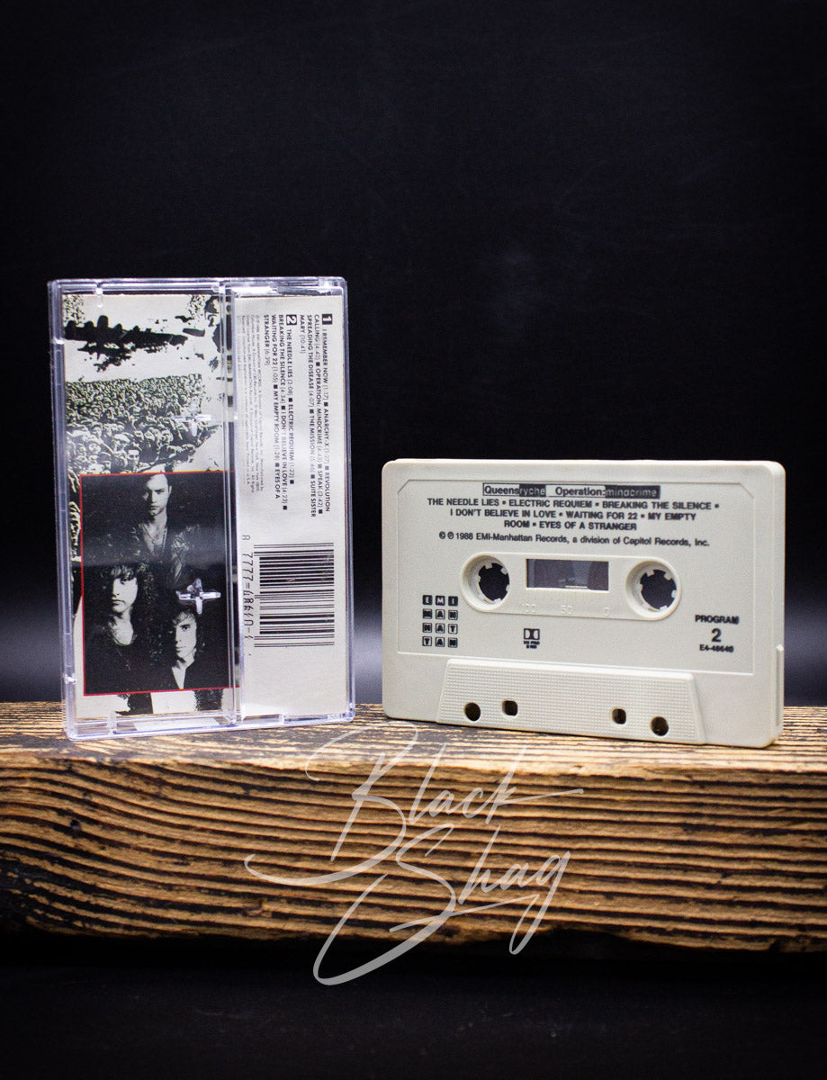 Vintage Queensryche Operation Mindcrime Cassette 1988