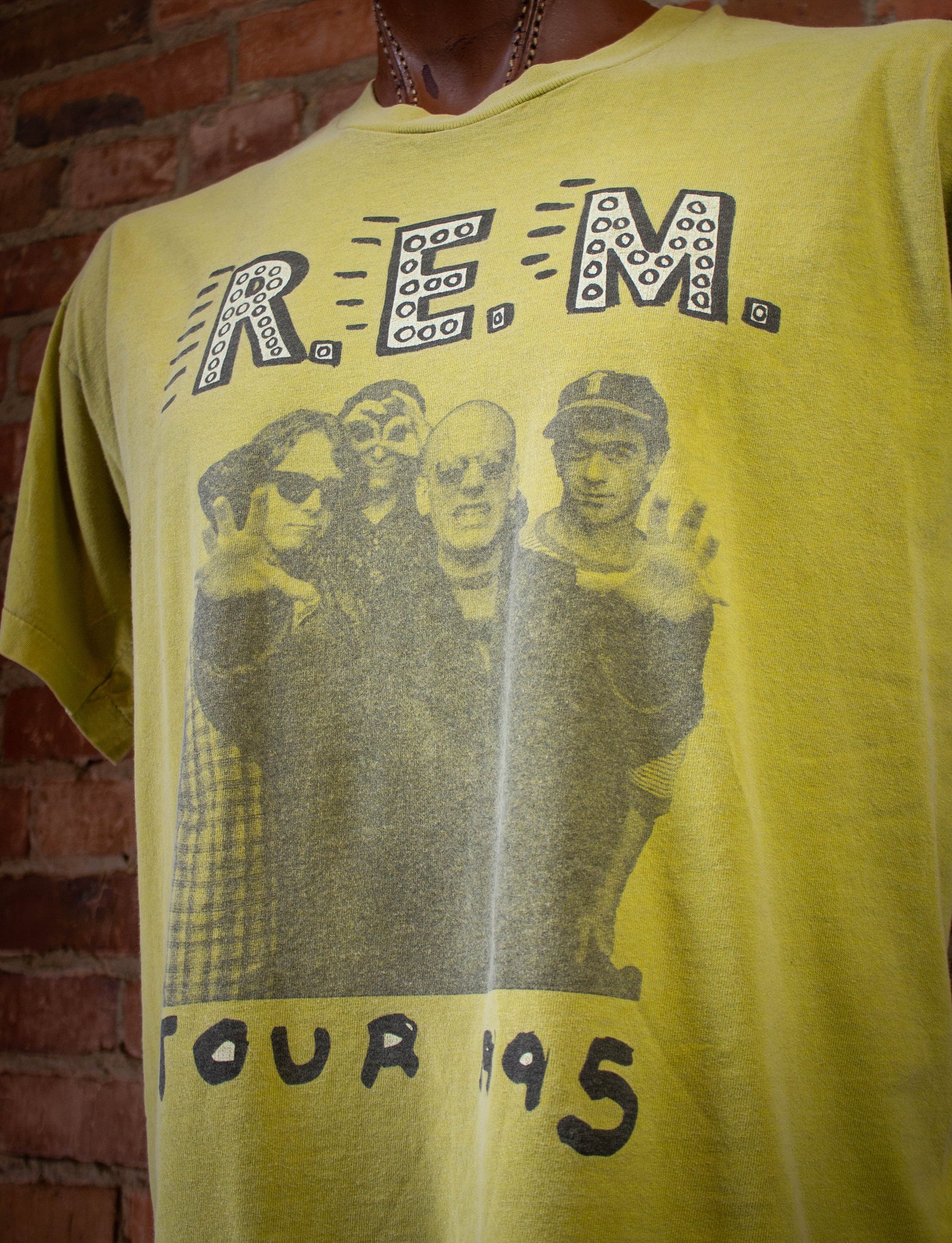 Vintage REM Monster World Tour Concert T-Shirt 1995 XL – Black