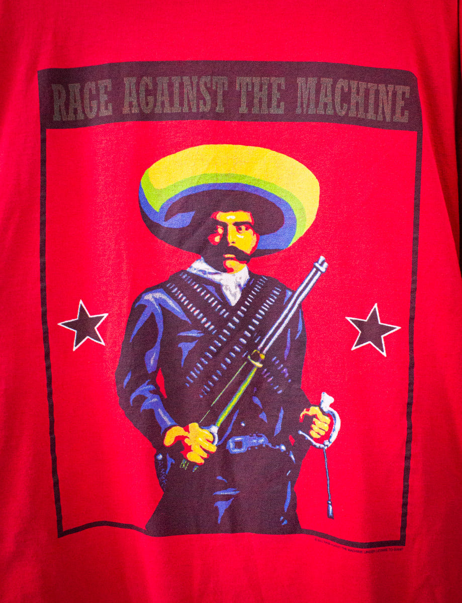 Vintage Rage Against The Machine Zapata Concert T Shirt 2000 Red XL