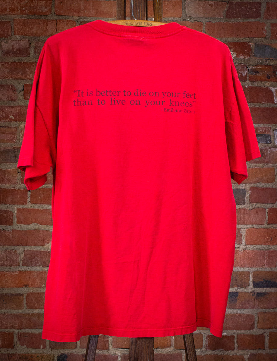 Vintage Rage Against The Machine Zapata Concert T Shirt 2000 Red XL
