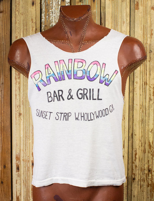 Vintage Rainbow Bar & Grill Souvenir Cut Off Graphic T Shirt 80s Medium/Large