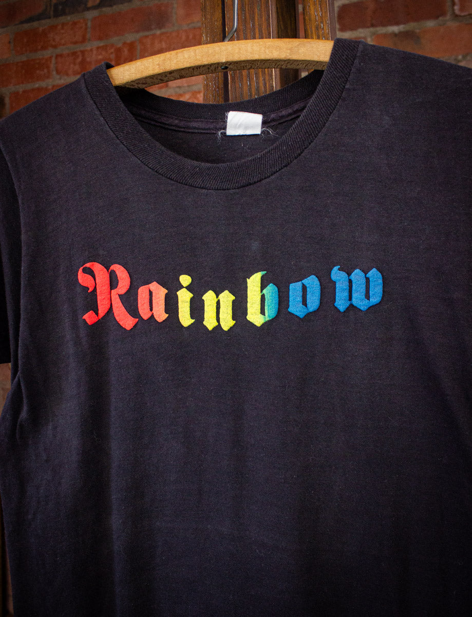 Vintage Rainbow Long Live Rock n Roll Concert T Shirt 1978 Black XS