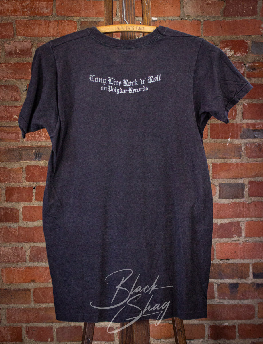 Vintage Rainbow Long Live Rock n Roll Concert T Shirt 1978 Black XS