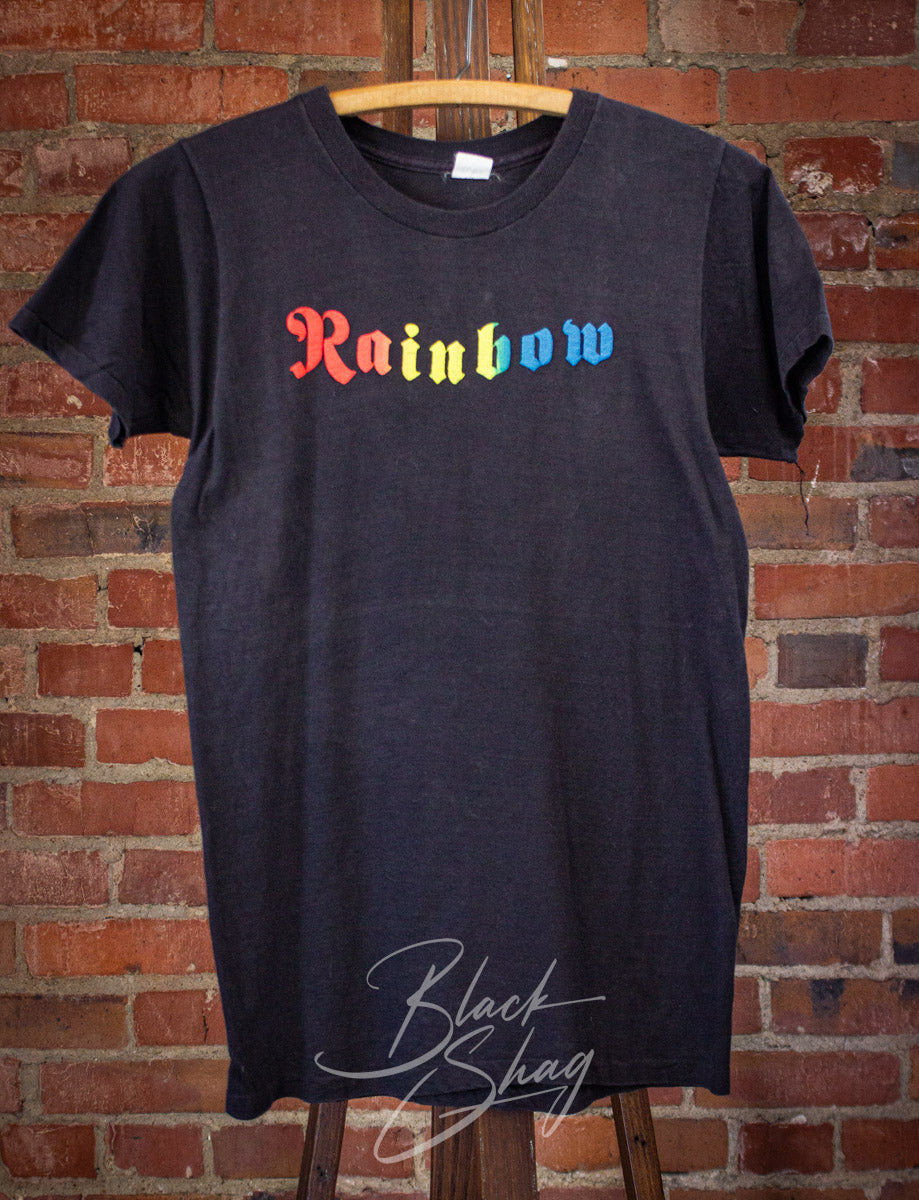 Vintage Rainbow Long Live Rock n Roll Concert T Shirt 1978 Black XS