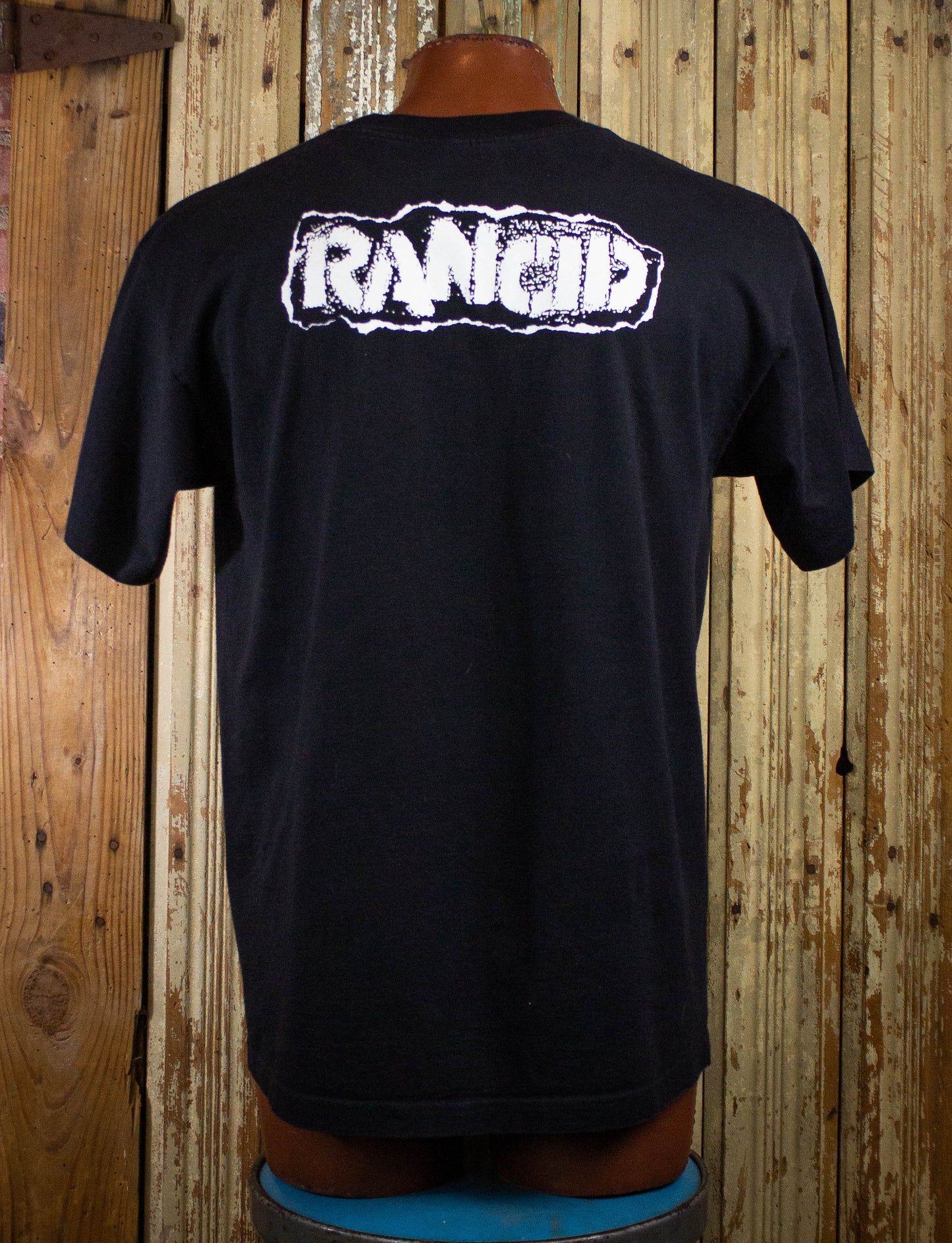 Vintage Rancid Punk Singer Logo Concert T Shirt 90s Black XL