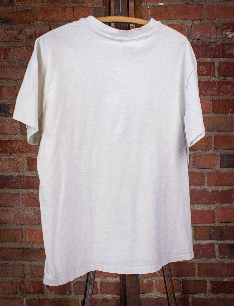 Vintage Real World Records Graphic T Shirt 90s White Large