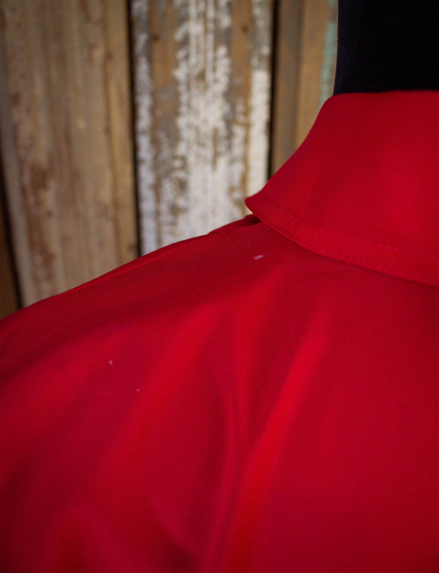 Vintage Josephine Red Button Down Deadstock Blouse 1990s M