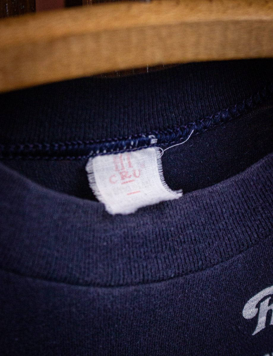 Vintage Red Onion Saloon Graphic T Shirt 80s Navy Blue Small
