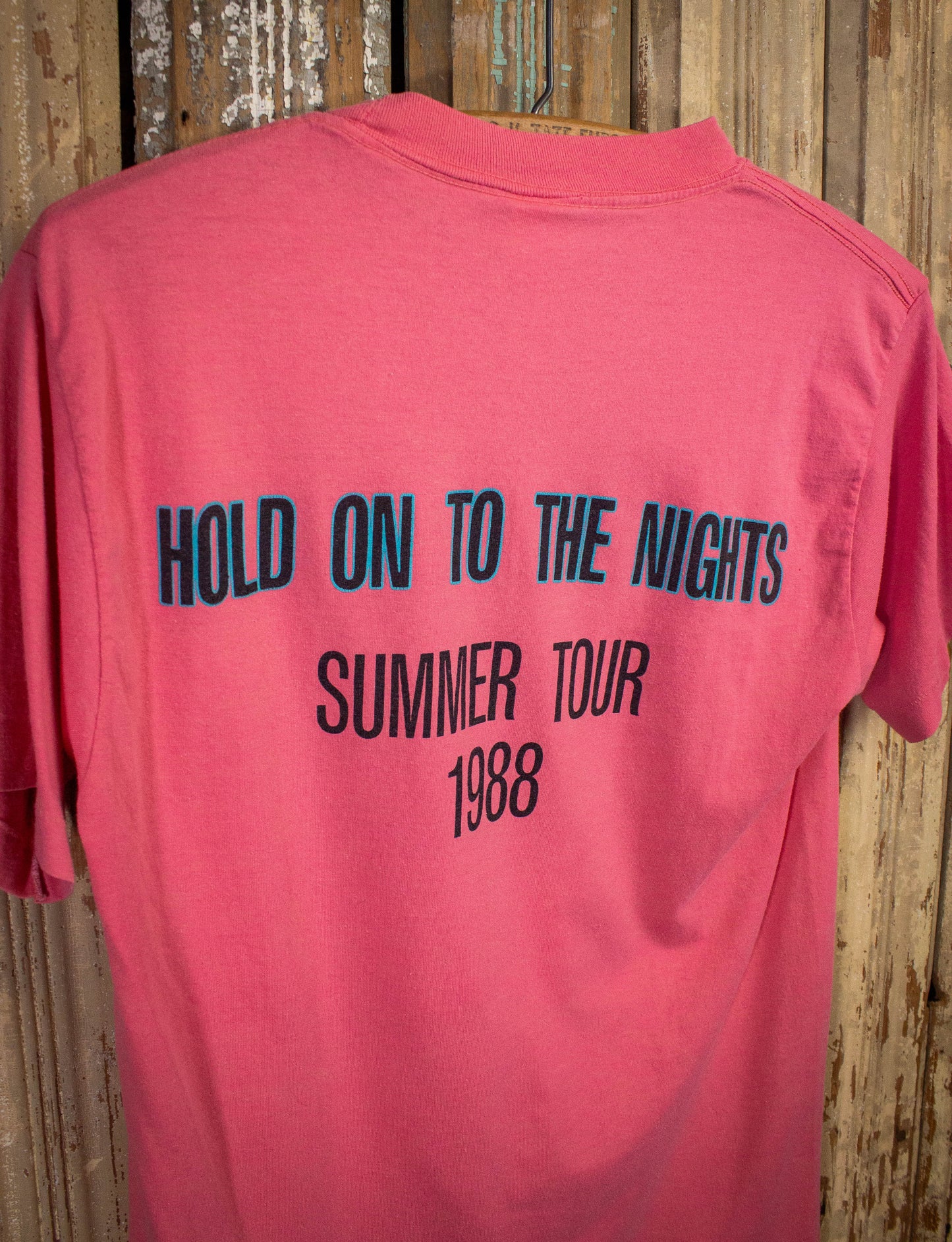Vintage Richard Marx Hold On To The Night Concert T Shirt 1988 Pink Small