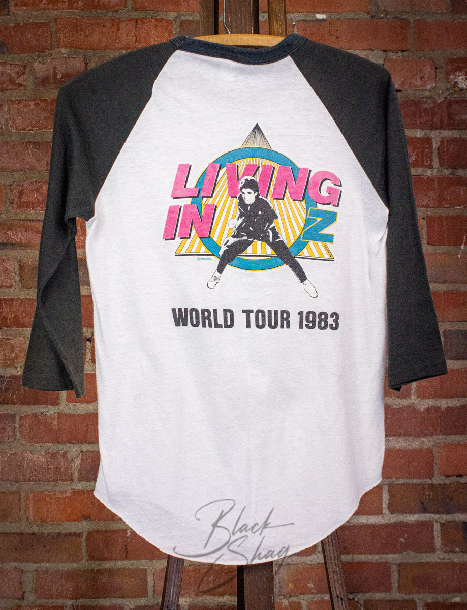 Vintage Rick Springfield Living in Oz Raglan Concert T Shirt 1983 Small