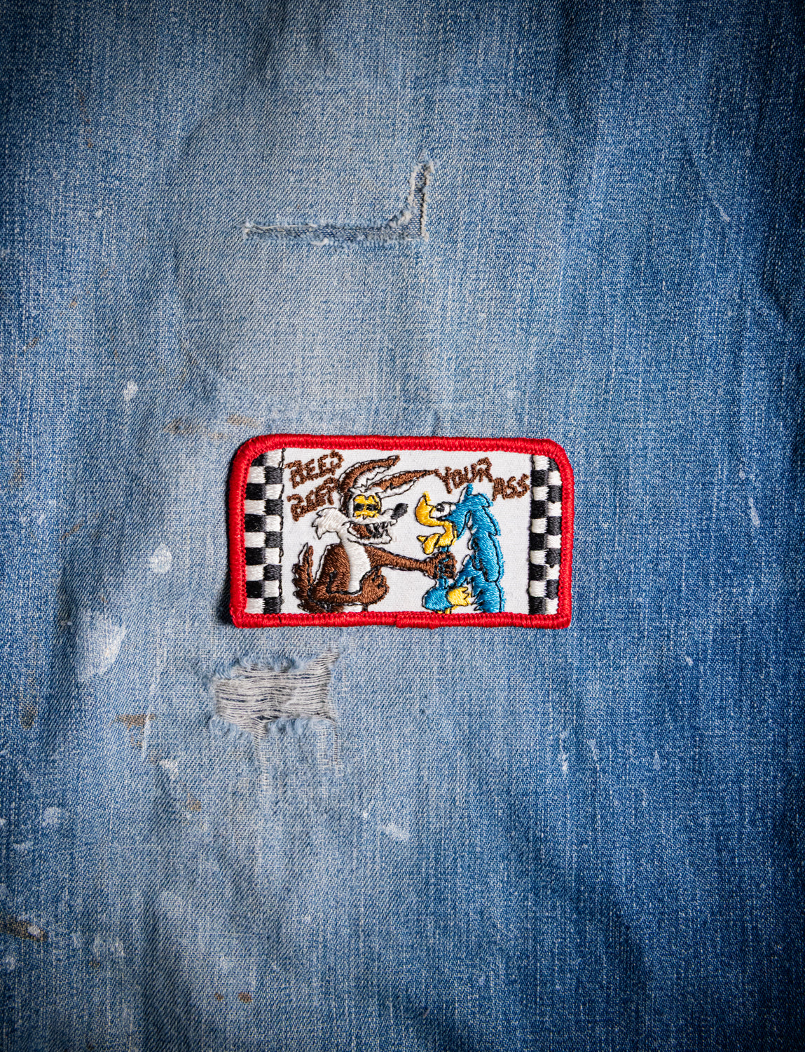 Vintage Road Runner Beep Beep Your Ass Patch