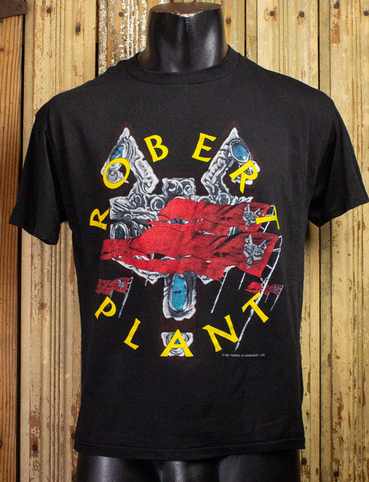 Vintage Robert Plant Non Stop Go Concert T Shirt 1988 Black Medium