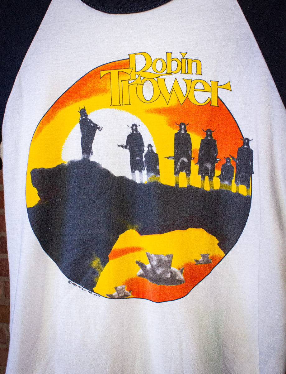 Vintage Robin Trower Beyond the Mist Raglan Concert T Shirt 80s Medium