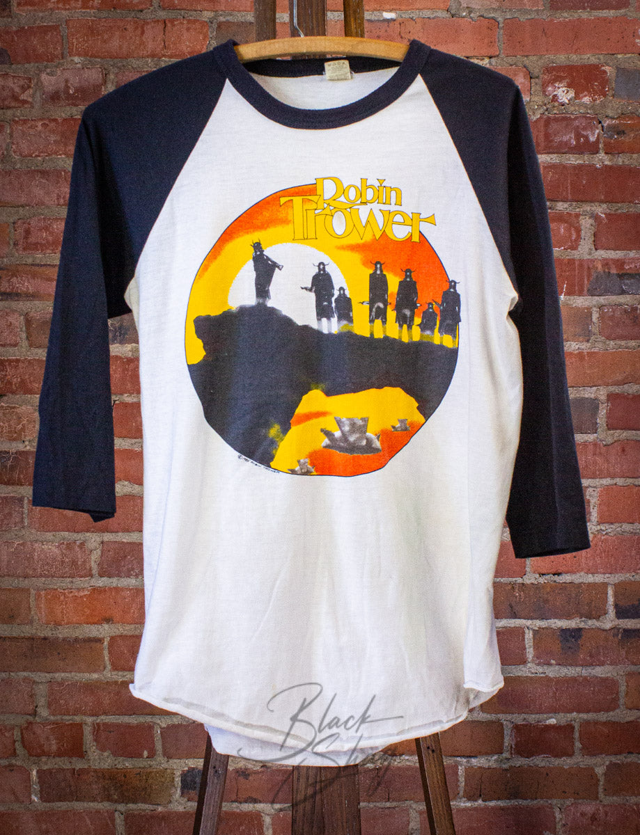 Vintage Robin Trower Beyond the Mist Raglan Concert T Shirt 80s Medium