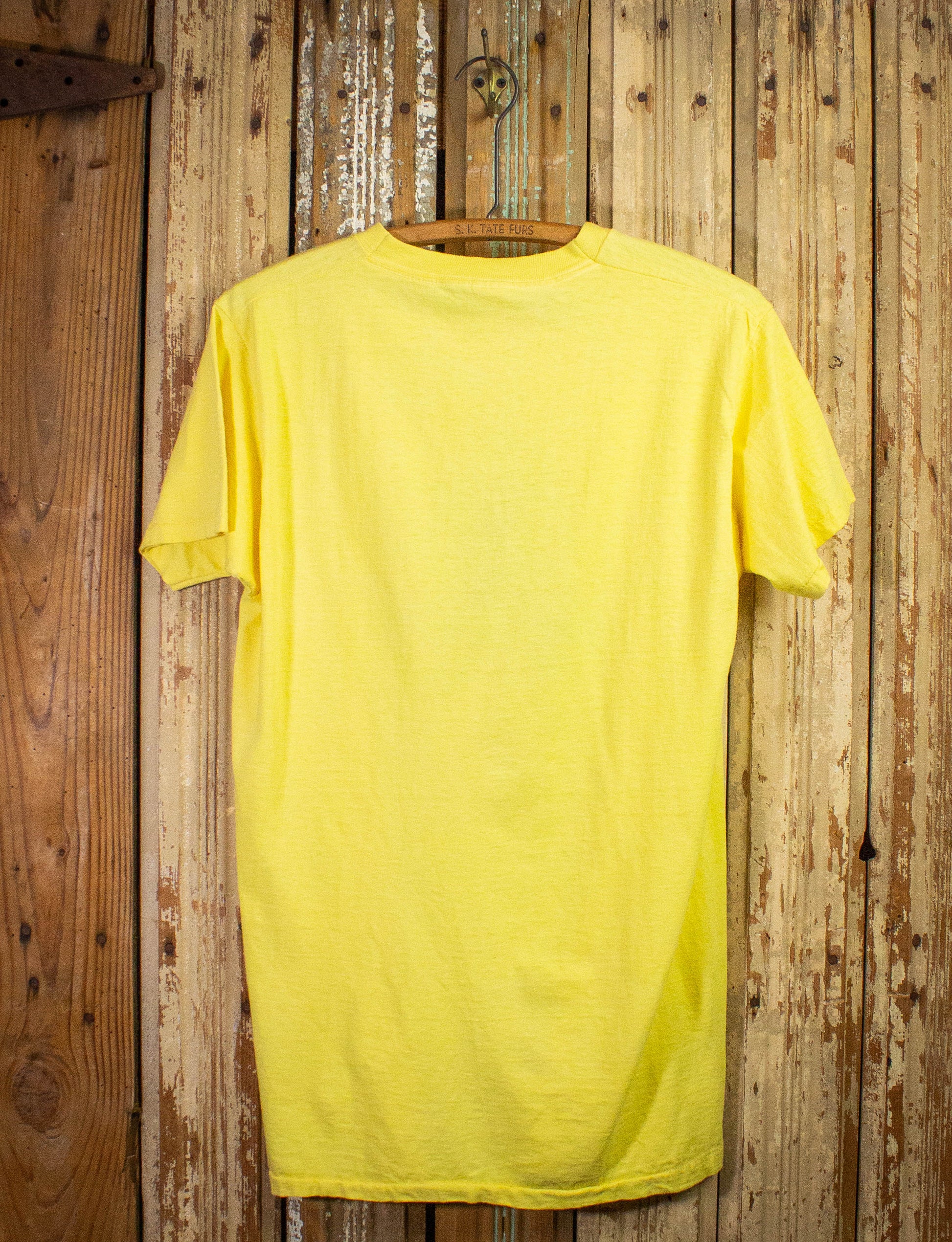Vintage Robin Trower EnTam Concert T Shirt 1976 Yellow Large