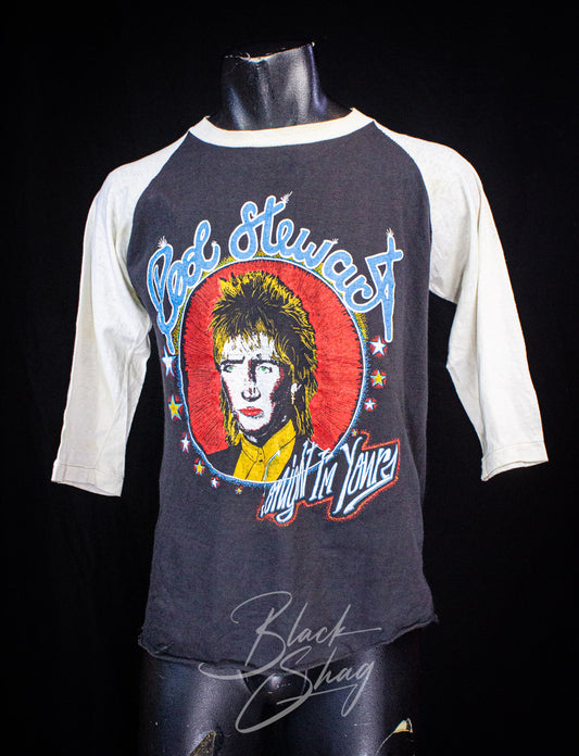 Vintage Rod Stewart Tonight I'm Yours Parking Lot Concert T Shirt 1981 Medium