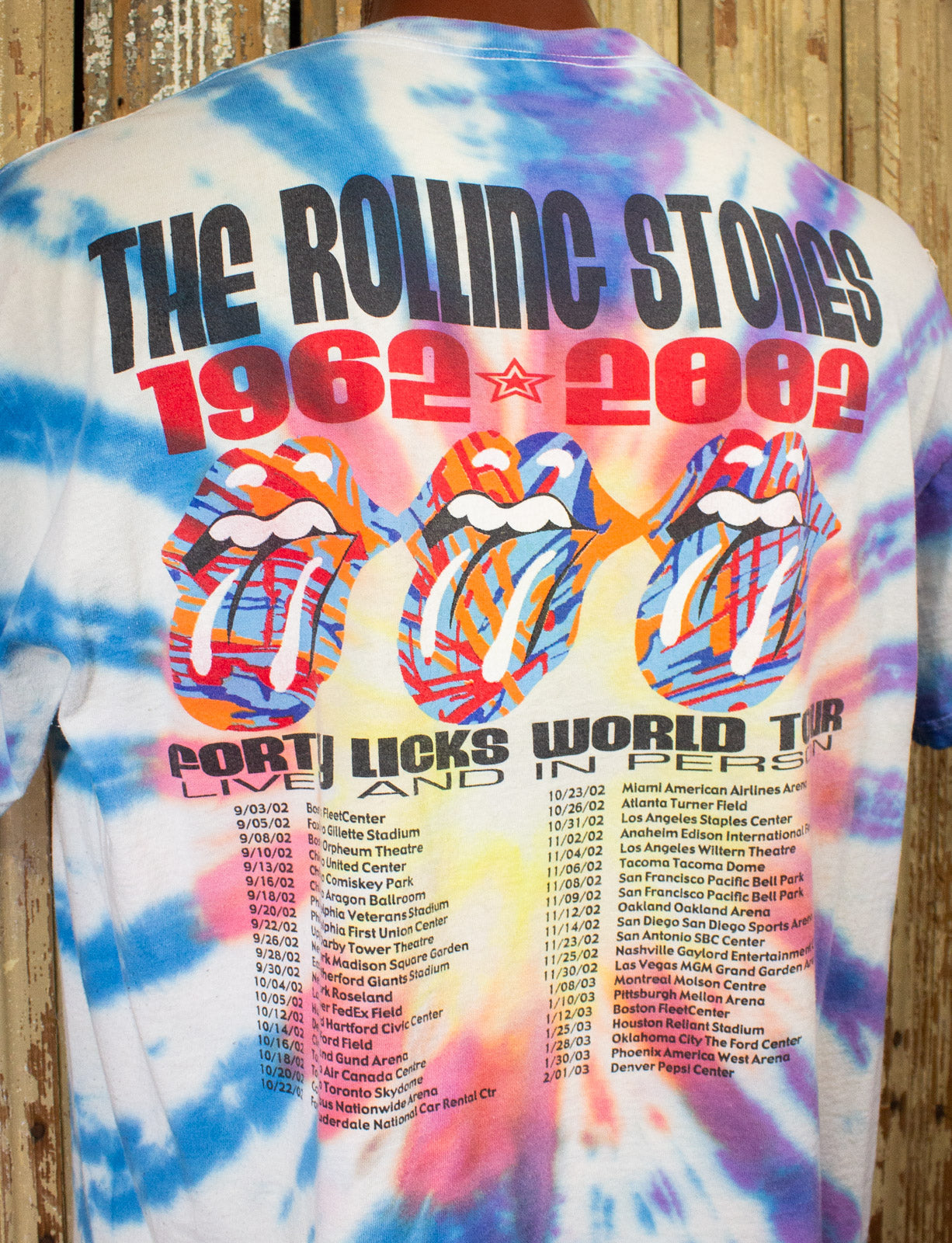 Vintage Rolling Stones 40 Licks Concert T Shirt 2002 XL