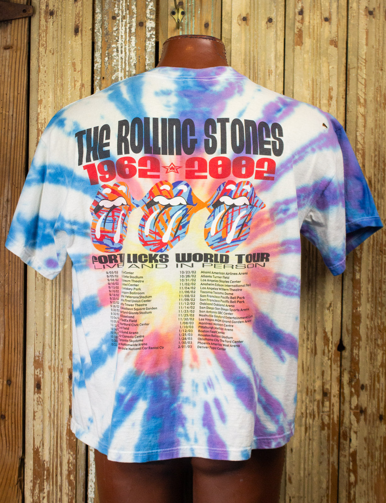 Vintage Rolling Stones 40 Licks Concert T Shirt 2002 XL