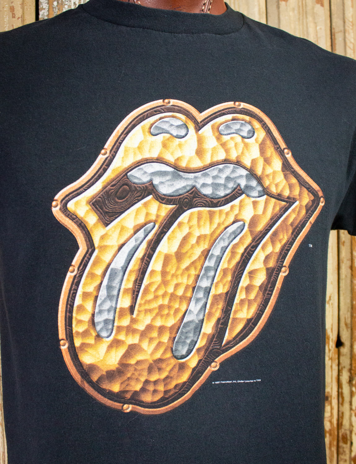 Vintage Rolling Stones Bridges to Babylon Concert T Shirt 1997/98 Black Large