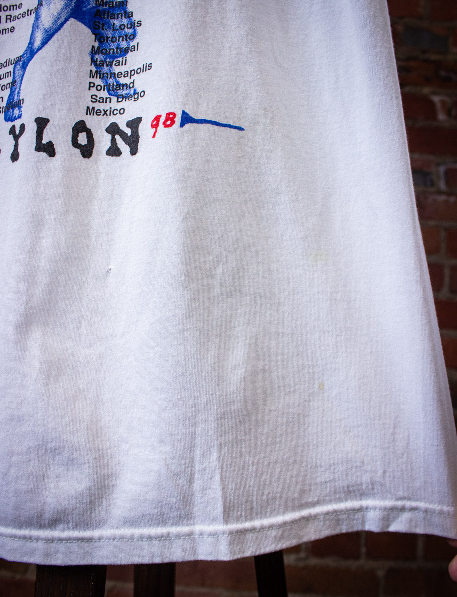 Vintage Rolling Stones Bridges to Babylon Concert T Shirt 1997/98 White XL