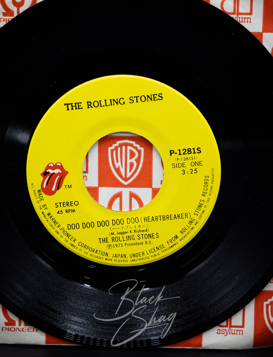 Vintage The Rolling Stones Doo Doo Heartbreaker 7" Single 45 Japanese