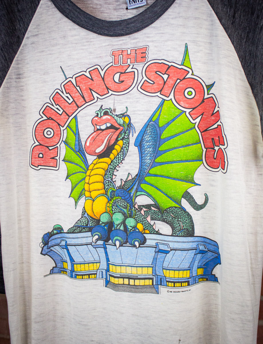 Vintage Rolling Stones Dragon Raglan Concert T Shirt 1981 Medium