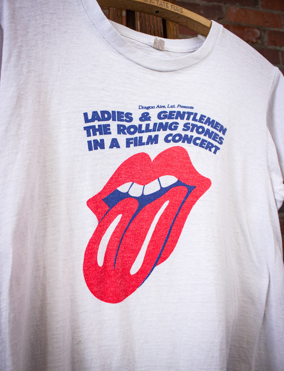 Vintage Rolling Stones Ladies & Gentleman Concert Film T Shirt 1974 Small