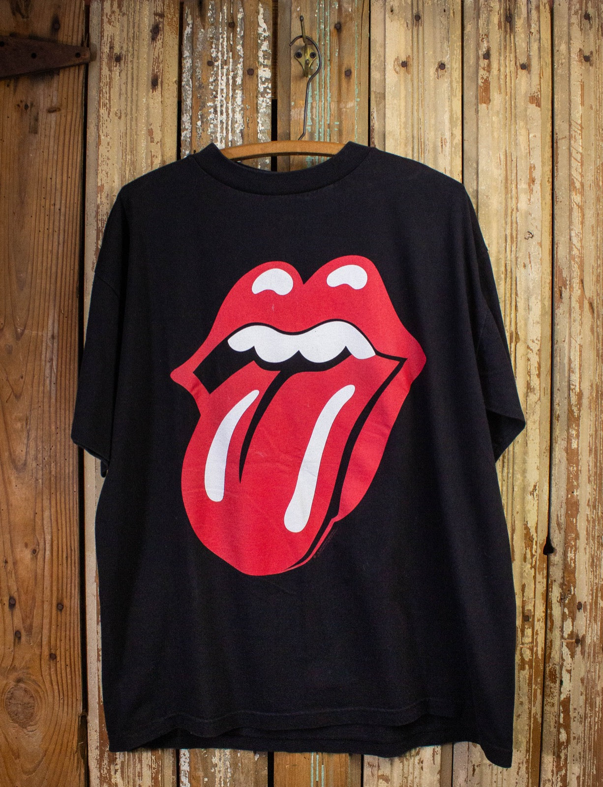 Vintage Rolling Stones Logo Concert T Shirt 1996 Black XL