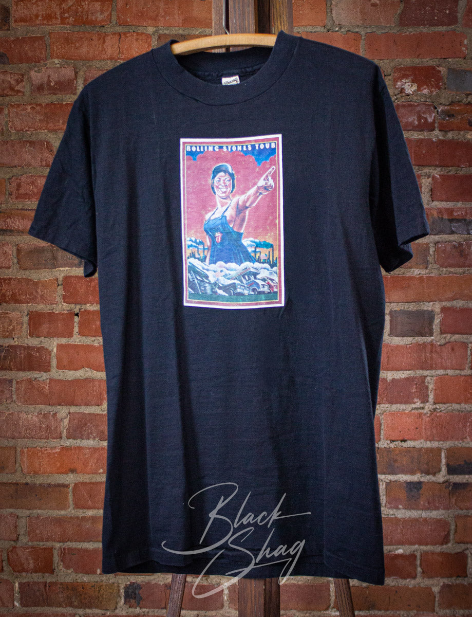 Vintage Rolling Stones Tour Concert T Shirt 1978 Black Medium