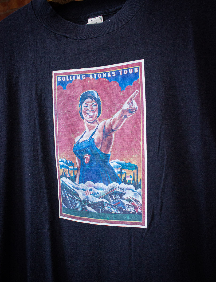 Vintage Rolling Stones Tour Concert T Shirt 1978 Black Medium