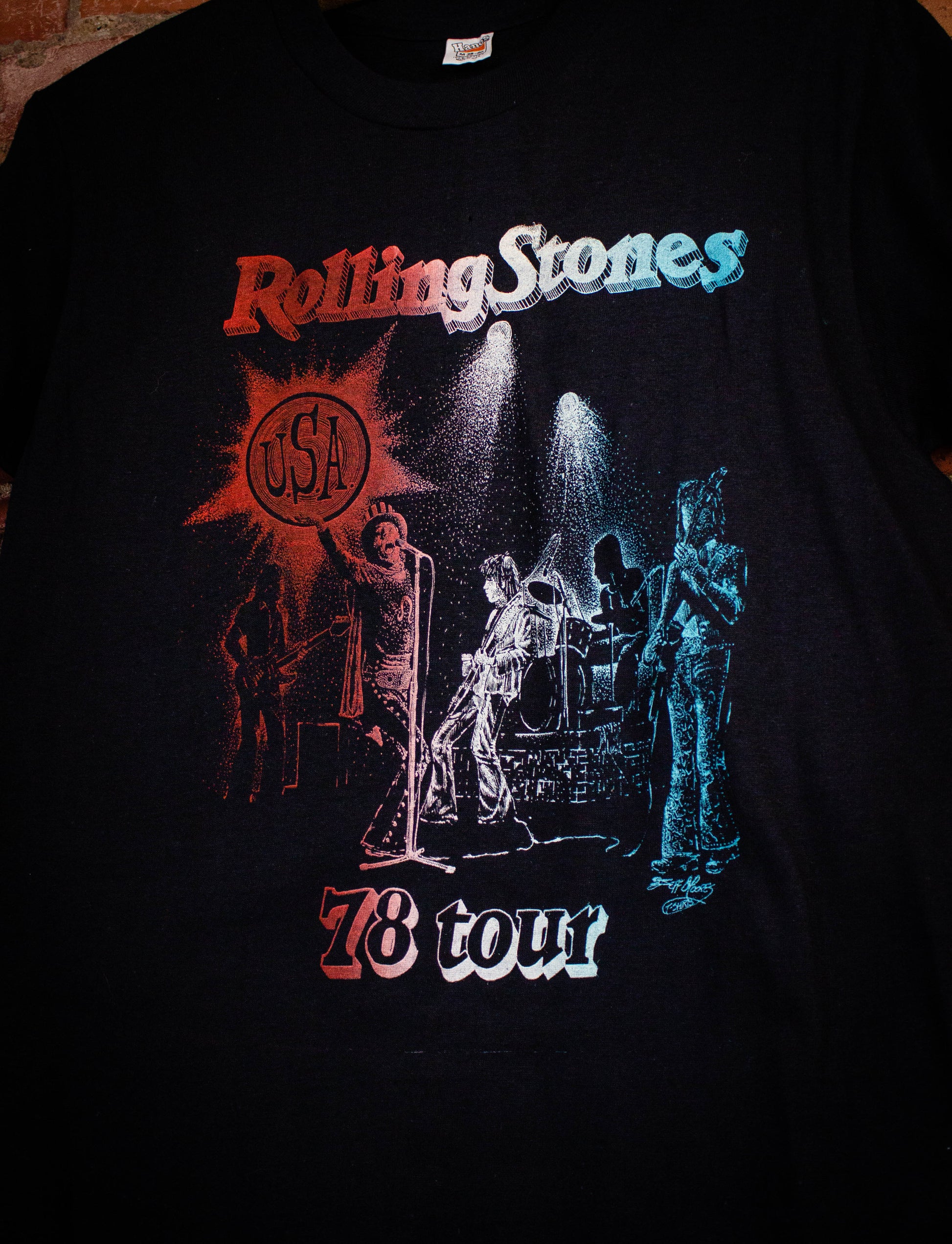 Vintage Rolling Stones Some Girls USA Tour Concert T Shirt 1978 Small