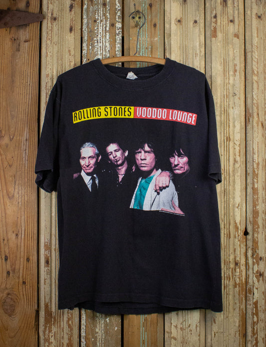 Vintage Rolling Stones Voodoo Lounge Concert T Shirt 1994-95 Black XL