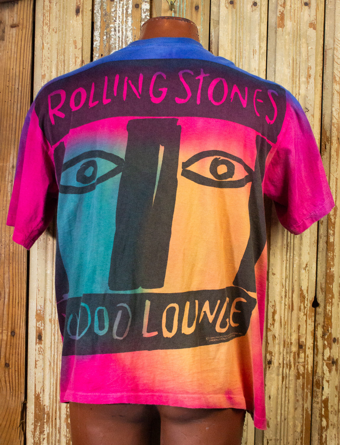 Vintage Rolling Stones Voodoo Lounge Concert T Shirt 1994 Tie Dye XL